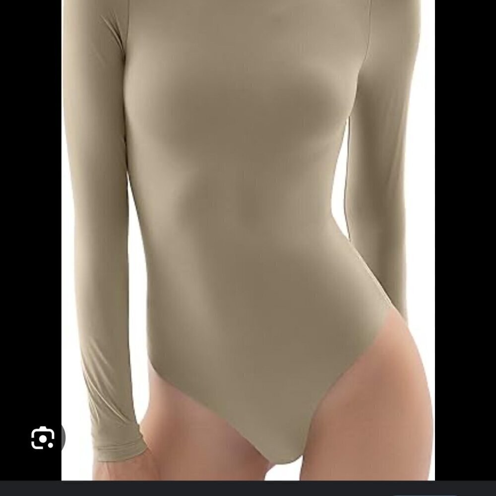 Second Skin Long Sleeve Bodysuit Crew Neck Buttery Soft High Stretch